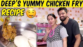 Deep’s Cooking Atrocity🤣 vivekjadoo deepikavivek shorts [upl. by Akieluz]