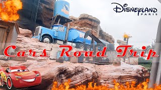 Disneys Cars Road Trip On Ride at Disneyland Paris Sept 2022 4K [upl. by Royall]