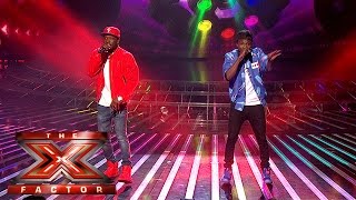 Cheryl thinks Reggie N Bollie are Dynamite  Live Week 5  The X Factor 2015 [upl. by Idnir]