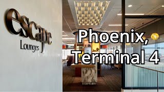 Lounge Review Escape Lounges PHX Terminal 4 [upl. by Jara]