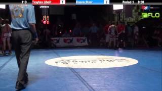 Cadet 113  Trayton Libolt Oregon vs Kanen Storr Michigan [upl. by Aremat]