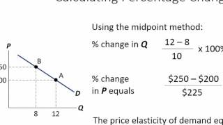 Economics Tutorial Calculating Elasticity of Demand and Supply [upl. by Einnim]