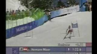 Herman Maier Nagano 1998 Winter Olympics Downhill CrashSlalom gigant Winner [upl. by Liane981]