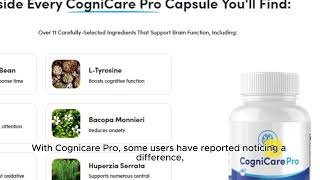 Cognicare Pro Does It Work for Memory and Focus Real User Insights [upl. by Maxi]