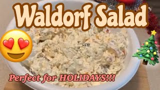 Waldorf salad Perfect for the holidays [upl. by Imorej88]