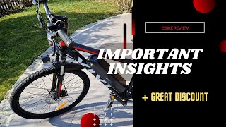 Reviews Summary the Vivi 26quot 500W Electric Bike [upl. by Hallock]