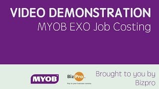 MYOB EXO Job Costing Demonstration by Stratus [upl. by Mullen]