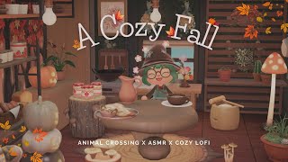 🍂🍁🍃Animal Crossing A Cozy Fall🍃🍁🍂  Cozy Lofi  Relaxing Fall Vibes  Cozy Study and Sleep Aid ✨️ [upl. by Tome]