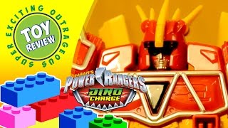 Dino Charge Megazord battles Villain Fury  Power Rangers Toy Review [upl. by Musihc]