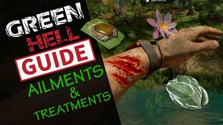 GREEN HELL 2024  AILMENTS WOUNDS TREATMENTS HEALTH amp HEALING  ULTIMATE GUIDE [upl. by Elliott195]