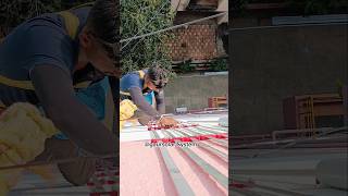 SolarPanel Earthing strip installation for solar panel Earthing shorts yt viralvideo [upl. by Ashton]