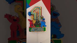 Sesame Street Shaker Cake Topper cricutmade diy diycaketopper birthdaycake [upl. by Edmund]