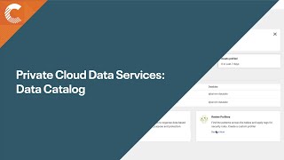 Private Cloud Data Services  Data Catalog [upl. by Poul]