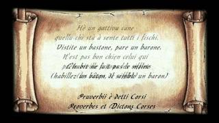 Proverbes et dictons Corse [upl. by Jarid]