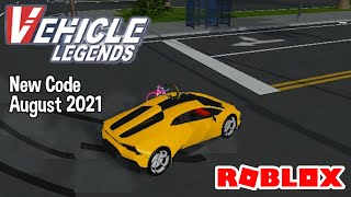 Roblox Vehicle Legends New Code August 2021 [upl. by Viehmann725]