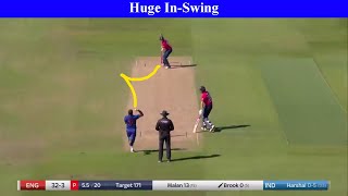 10 Huge InSwing Deliveries In Cricket 😲 [upl. by Anirtek]