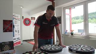 What´s Dart 07 – Steeldartboard – Unpacking und “drehen” der Dartscheibe längere Bespielbarkeit [upl. by Dannica807]