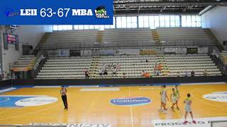 Leii Bucarest ROU VS MBA Prievidza SVK [upl. by Nnayelhsa]