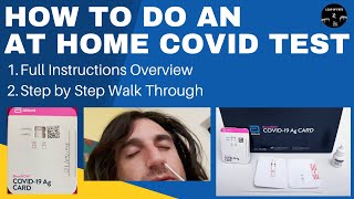 How to do an at Home Covid19 Test  Abott BinaxNow Covid19 Home Test [upl. by Earehc813]