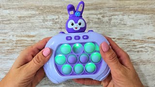 NEW POP IT MODEL 2025 Fast Push Game Console Series Unboxing amp Review Electric Game Fidget Toy ASMR [upl. by Zabrine126]