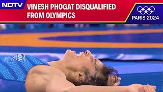 Vinesh Phogat Disqualified  Vinesh Phogat Disqualified From Paris Olympics 2024  NDTV 24x7 [upl. by Aroc]