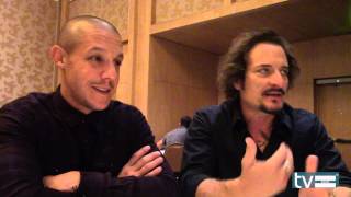 Sons of Anarchy Season 7 Theo Rossi amp Kim Coates Interview [upl. by Obau]