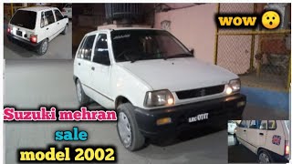 Suzuki mehran sale model 2002 mehran sale how nice car 03465101495 Suzuki mehran [upl. by Vicki481]