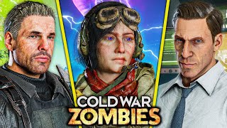 COLD WAR ZOMBIES THE MOVIE  ALL EASTER EGG CUTSCENES INTROS AND FULL STORYLINE [upl. by Rodd421]