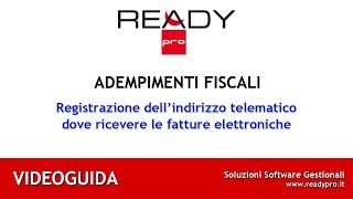 Fatture elettroniche configurazione dellindirizzo telematico dove riceverle codice SDI o PEC [upl. by Waldo70]