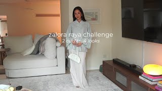 zalora raya challenge 2 outfit 4 looks [upl. by Earb]