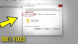 Fix An unexpected error is keeping you from deleting  copying  moving the folder  file in Windows [upl. by Campman]