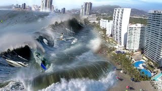 2 minutes ago in California USA Flash floods and tsunami wipe out homes in Ventura [upl. by Eadwine]