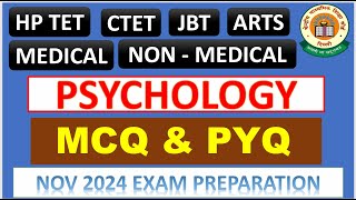 HP TET CHILD PSYCHOLOGY MCQS NOV EXAM 2024 [upl. by Jeremias95]