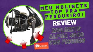 Review Molinete VRS Fishing  Alpha Black 4000 Minhas Impressões Após Meses de Uso Intenso [upl. by Frasier]