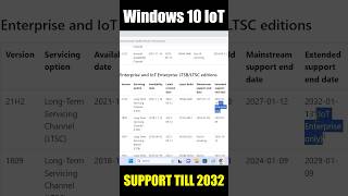 Windows 10 IoT  Longest Support [upl. by Pincince388]