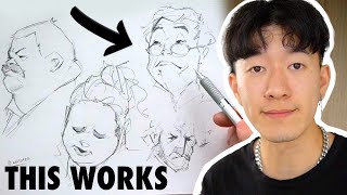 How I Practice Drawing FACES Beginner Friendly [upl. by Nitza]