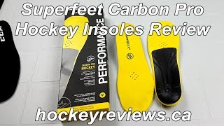 Superfeet Carbon Pro Hockey Performance Insoles Review [upl. by Dympha466]