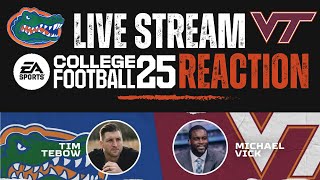 EA Sports College Football 25 Tim Tebow vs Mike Vick watch party [upl. by Anatole]