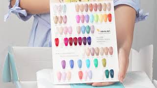 Unboxing Venalisa New Arrival VIP3 Kit 60 Colors Nail Gel Polish Kit How to Choose Enamels [upl. by Ahsirtal]