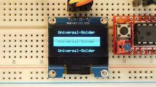 OLED 1quot 128x64 Pixel IIC Interface Arduino Library [upl. by Arerrac]