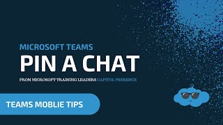 How to Pin a Chat on the Teams Mobile App [upl. by Annay488]