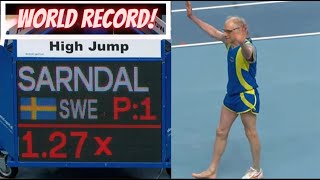 High Jump World Record  M85 High Jump Masters World Indoor Championships Toruń 2023 [upl. by Anitsyrc]