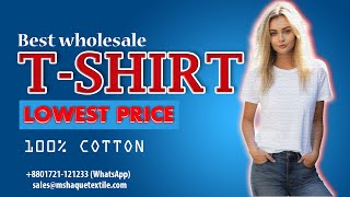 Best wholesale 100 Cotton T Shirt at lowest price [upl. by Wehner]