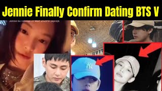 Jennie Confirm Dating BTS V 😍  Taennie Real Couple [upl. by Shepard912]