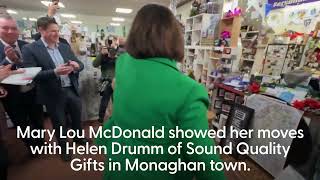 Simon Harris and Mary Lou McDonald go jiving separately in Monaghan [upl. by Dannye]