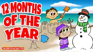 12 Months of the Year ♫ Learn Months Song ♫ with Don Monopoli ♫ Kids Songs by The Learning Station [upl. by Ttayw]