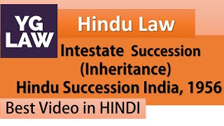 Rules of Inheritance  Intestate Succession  Hindu Law [upl. by Yrek]