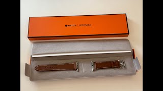 Apple Watch Hermès  Attelage Single Tour Unboxing [upl. by Marysa]