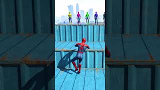 GTA 5 SpiderMan Water Jumps  Epic Ragdolls amp Fails Ep108 Shorts [upl. by Lanette111]