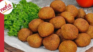 Lezzeti Garanti 🔝😋 Dışı Çıtır İçi Yumuşacık Falafel Nohut Köftesi [upl. by Nellak]